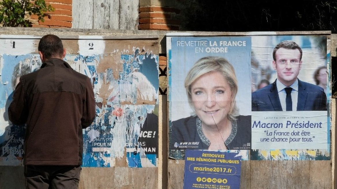 Γαλλία: Ο Μακρόν προηγείται στις δημοσκοπήσεις αλλά η Λεπέν αυξάνει το ποσοστό της